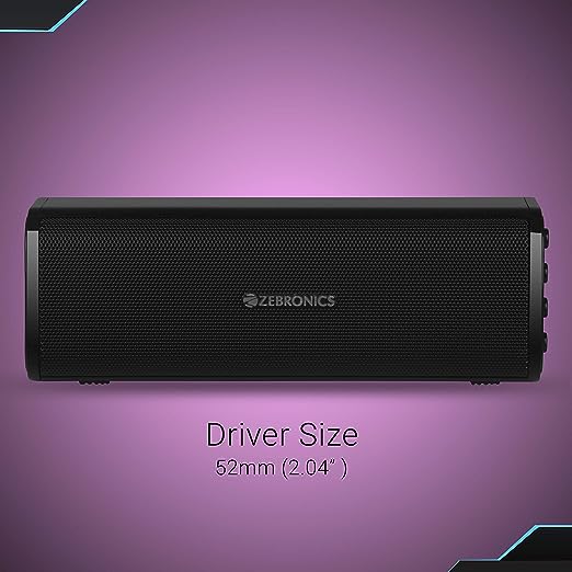 Zebronics ZEB-VITA Wireless Bluetooth 10W Portable Bar Speaker With Supporting USB, SD Card, AUX, FM, TWS & Call Function (Black) Zebronics ZEB-VITA Wireless Bluetooth 10W Portable Bar Speaker With Supporting USB, SD Card, AUX, FM, TWS & Call Function (Black)